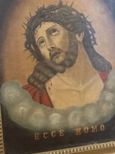 Antique Jesus Christ Oil Painting Original Signed 1932 - Picture 1 of 7