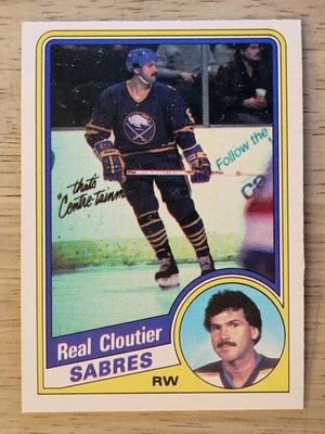 1984-85 O-Pee-Chee #19 Real Cloutier - Image 1 of 2