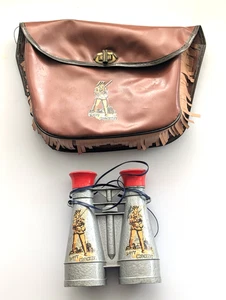 Excelentes binoculares y bolsa Davy Crockett vintage años 50 - Imagen 1 de 10