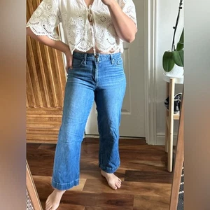 Paige Nellie Wide Leg Cropped Jeans. Size 27 - Picture 1 of 14