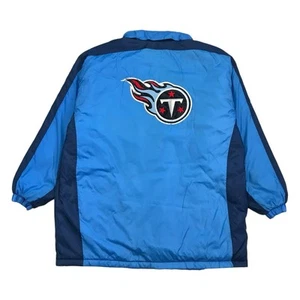 CHAQUETA ACOLCHADA TENNESSEE TITANS 3XL XXXL SUDADERA CON CAPUCHA PARKA GEORGE CREMALLERA COMPLETA VINTAGE Y2K - Imagen 1 de 6