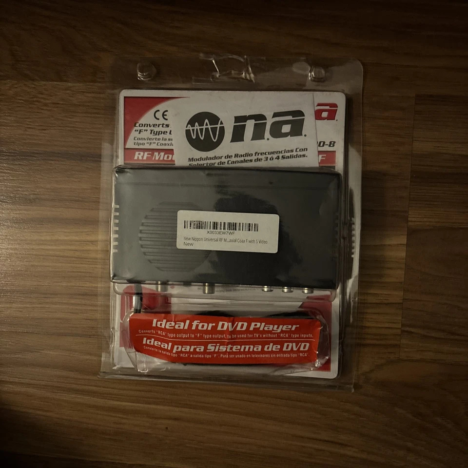 RF Modulator Universal Audio Video RCA Output to F Type Coaxial Signal  - Image 1 of 1