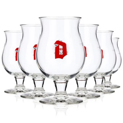 6x Duvel Bier Glas Craftbierglas Gläser Starkbier Bauchglas 0,16l Pokal