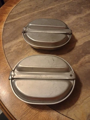 2 Vtg Regal 1967 U.S. Army Mess Kit Vietnam Era No Utensils Not Pristine  - Image 1 of 4