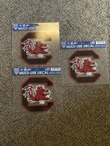 Lot of (3) South Carolina Gamecocks 3"x4" Multi Use Decal - Picture 1 of 7
