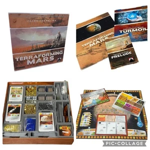 Terraforming Mars Board Game Complete with Prelude and Turmoil Expansions 2017 - Picture 1 of 8