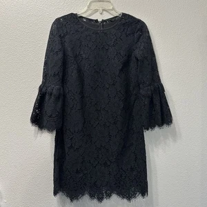 BANANA REPUBLIC sz Petite 0 Lace Lined Classic LBD Little Black Dress shift P0 - Picture 1 of 7