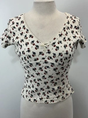 Camiseta De Colección Next Era Floral Bebé Para Mujer Acanalada Y2K Años 90 S/M Grunge Patinador Casa de Campo Foto 1 de 4