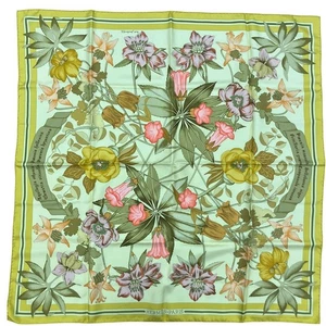 HERMES Schal Carré 90 "fleurs d’hellade" Hellas Flower guter Zustand von Ja - Bild 1 von 4