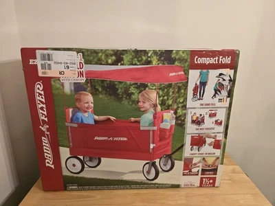 Radio Flyer 3 en 1 EZ Vagón Plegable Paseo para Niños Rojo Vagón Plegable ¡NUEVO! Foto 1 de 4