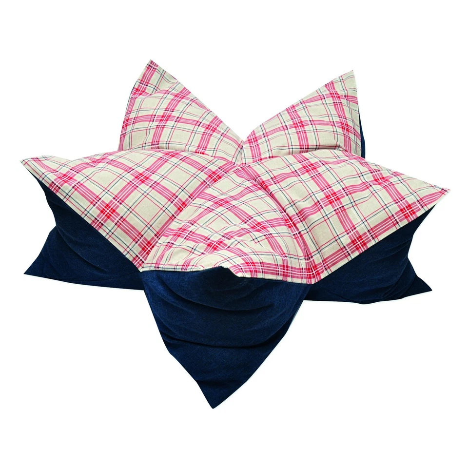 Aumüller Sternenkissen Cuadro, Beige/Azul - 70cm Colchón para Perros Y Gato - Imagen 1 de 4