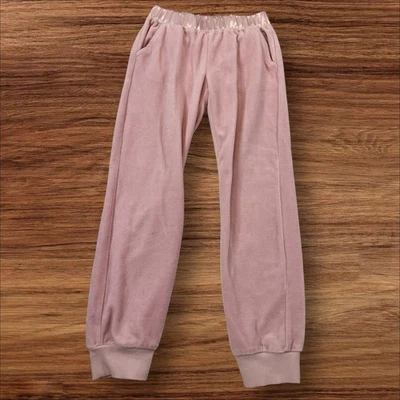 Juicy Couture Kids Velour Pants Girl's Pink Jogger Lounge Size 7 - Image 1 of 4