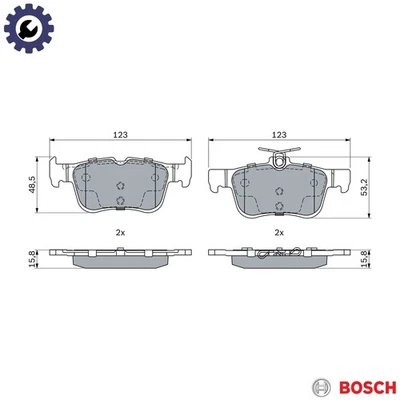 VRIBBED BELT 1 987 945 739 FOR VAUXHALL AGILA/Mk/II  NISSAN  OPEL  HONDA - Image 1 of 4
