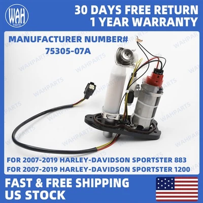 For 2007-2019 Harley Davidson Sportster 883 1200 Fuel Pump Assembly 75305-07A - Image 1 of 4