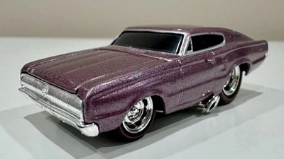 1/64 Scale Muscle Machines 1966 Dodge Charger 426 HEMI Pink Diecast - Image 1 of 4