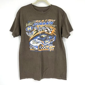 Offiziell lizenziertes Van Halen Racing T-Shirt 1984 braun Acid Wash Large neu ohne Etikett - Bild 1 von 9