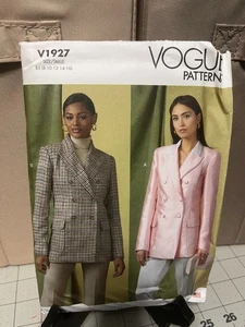 Vogue V1927 Jacket sz 8-16 ff/uc - Picture 1 of 2