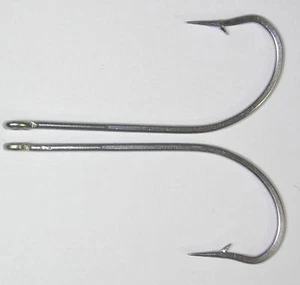 25 34007 9/0 Edelstahl Angelhaken Fliegenköder Köder Tarpon Lachs Köder - Bild 1 von 3