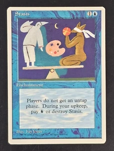 STASIS MTG NM 4th Edition Regular RARE Magic The Gathering Ships FAST - Picture 1 of 10