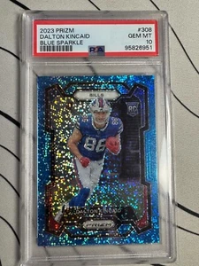 2023 Panini DALTON KINCAID Prizm Blue Sparkle /96 PSA 10 Rookie RC #308 - Picture 1 of 2