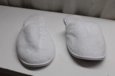 Zapatillas cómodas de algodón Arus blancas para hombre tela de felpa turca para spa y baño 9,0 Foto 1 de 4