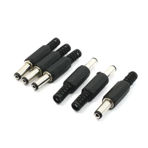 6 Pcs En Plastique Câble Garde 2.1x5.5mm Mâle DC Connecteur D'alimentation - Photo 1 sur 1