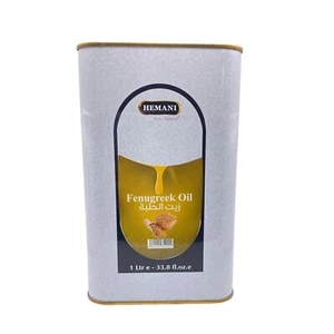HEMANI Fenugreek Oil 1L Tin (33.8 OZ) (Trigonella foenum) Food/Therapeutic Grade - Picture 1 of 4