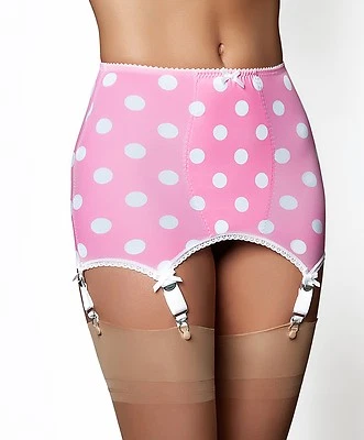 Retro englische Miederstrumpfhalter 6 Straps mit Metallclips. Gr. S - XXXL - Bild 1 von 4