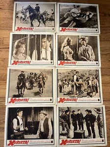 Lot Lobby Cards MURRIETA '65 JEFFREY HUNTER GEORGE SHERMAN D. LORYS Western Vntg - Picture 1 of 15