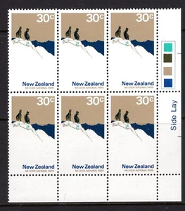 New Zealand 1970 Pictorials - 30c Mt Cook Traffic Light Block MNH - Picture 1 of 1