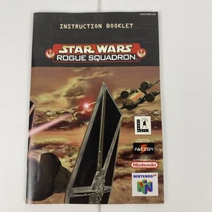 Star Wars Rogue Squadron Nintendo 64 N64 Manual Folleto de instrucciones solamente - Imagen 1 de 2