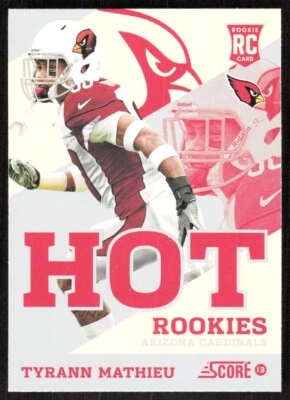2013 7651D Score Hot Rookies Tyrann Mathieu Rookie Arizona Cardinals #44 - Image 1 of 2