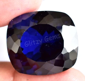 Natural D Block Tanzanite 50.90 Ct Stunning Cushion Certified Loose Gemstone - Picture 1 of 6