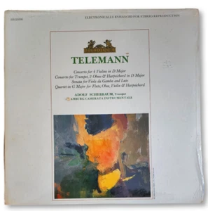 TELEMANN: CONCERTOS..HAMBURG CAMERATA INSTRUMENTALE, ADOLF SCHERBAUM HS 25006 - Picture 1 of 2