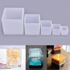 1Pcs Cube Shape Candle Silicone Mold DIY Gypsum Plaster Crafts Mould Square~ JI