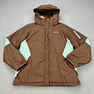 Columbia Ski Jacket Womens S Teal Brown Sherpa Lined Winter Outerwear Waterproof - Bild 1 von 9