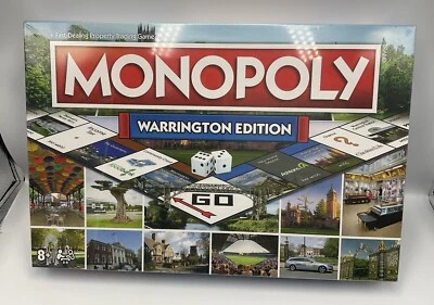 Monopoly Warrington  Edition Regional Board Game Family Present Gift - Image 1 of 4