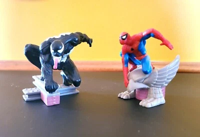 FIGURA DE PVC VENOM & SPIDERMAN POR APLAUSOS-1997--EXCELENTE ESTADO Foto 1 de 4