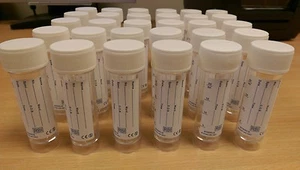 30ml Universal containers Urine sample bottle Labelled QTY OF 10 - Picture 1 of 5