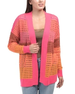 BRODIE CASHMERE Cashmere Sunset Pointelle Cardigan (size M) - Picture 1 of 1