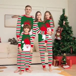 Family Matching Christmas Pyjamas Adult Kids Xmas Nightwear Pajamas Pjs Set - Picture 1 of 6