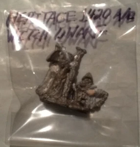 Heritage 1420 Dungeon Dweller Witch and Dwarf Miniature Metal 25MM Lead - Picture 1 of 2