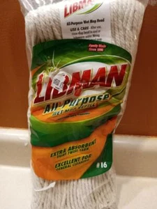 Libman #16 Allzweck Baumwollmischung Nass Mopp Nachfüllung extra saugfähig gedrehtes Garn - Bild 1 von 2
