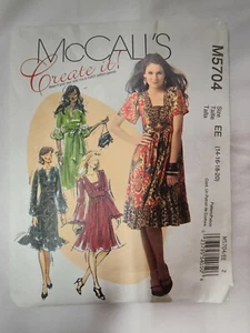 M5704 McCalls Create It Misses Dresses mid-knee length Size 6-20 Uncut - Picture 1 of 2