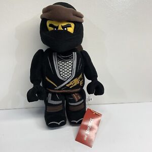 New Lego Ninjago Cole Ninja Warrior 13" Plush Toy Figure Black Licensed