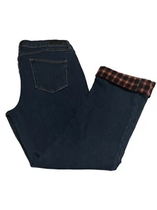 Natural Reflections Fleece Lined Women’s Sz. 10 Stretch Straight Leg Denim Jeans - Picture 1 of 14