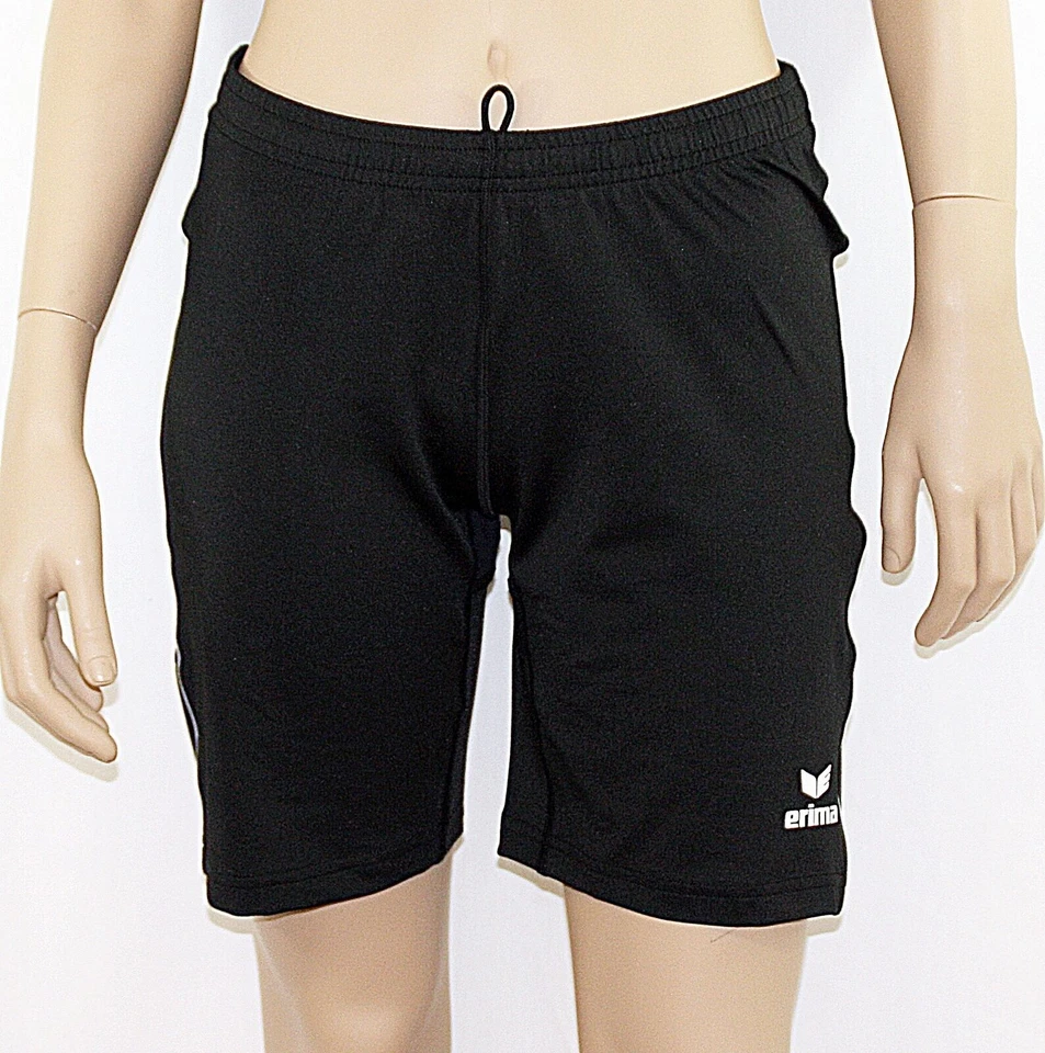 Pantalón corto ajustado para correr Erima Alpha Line 829024 negro/plateado talla 40, 42, 44 Foto 1 de 1