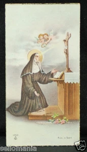 OLD BLESSED SAINT RITA OF CASCIA HOLY CARD YEAR ANDACHTSBILD SANTINI CC917 - Imagen 1 de 1
