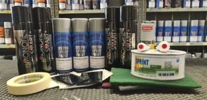 KIT A  AEROSOLS SPRAY PAINT PRIMER LACQUER FOR DUCATI GOLDEN BRONZE - Picture 1 of 5