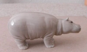 1970's Lladro Hippopotamus Hippo Porcelain 4.2" Figurine - Picture 1 of 11